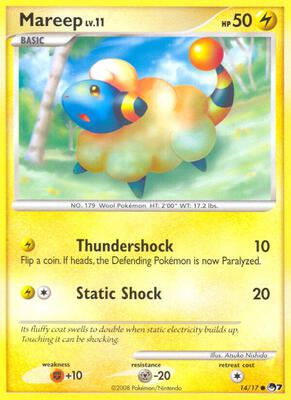 Mareep card from POP Series 7