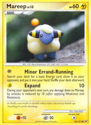 Mareep card from Platinum