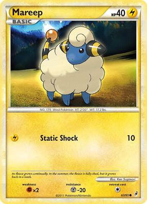 Mareep card from Call of Legends