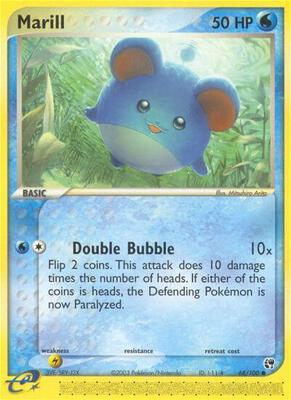 Marill card from EX Sandstorm