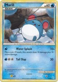Marill (#15) card from HGSS Trainer Kit: Gyarados & Raichu