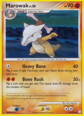 Marowak card from Legends Awakened