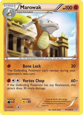 Marowak card from Dragons Exalted