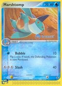 Marshtomp - 011 (e-League) [Winner] card from Nintendo Promos