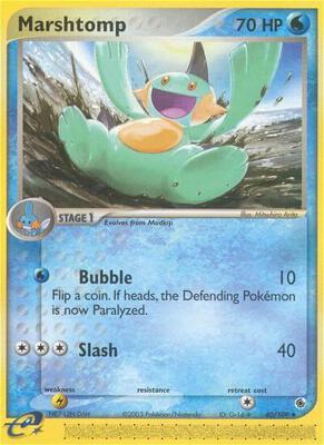 Marshtomp - 40/109 card from EX Ruby and Sapphire