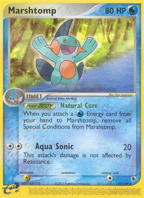Marshtomp - 41/109 card from EX Ruby and Sapphire