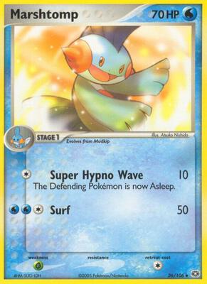 Marshtomp card from EX Emerald