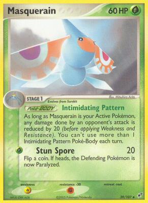 Masquerain card from EX Deoxys
