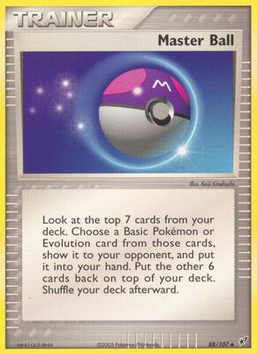 Master Ball card from EX Deoxys
