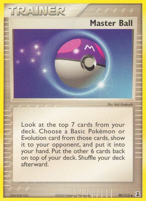 Master Ball card from EX Delta Species