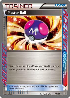 Master Ball card from Plasma Blast