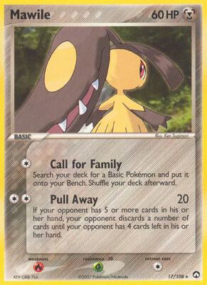 Mawile card from EX Power Keepers