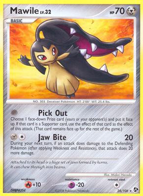 Mawile card from Great Encounters