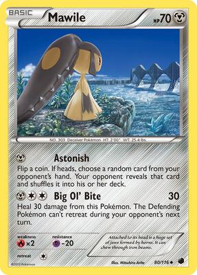Mawile card from Plasma Freeze