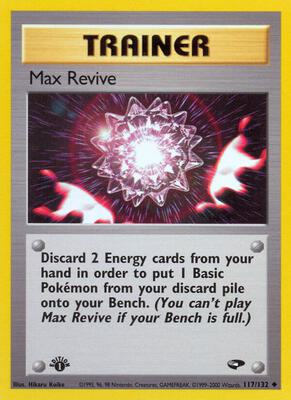 Max Revive card from Gym Challenge