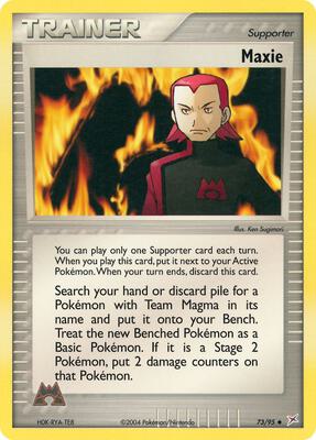 Maxie card from EX Team Magma vs Team Aqua