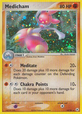 Medicham - 10/101 card from EX Hidden Legends