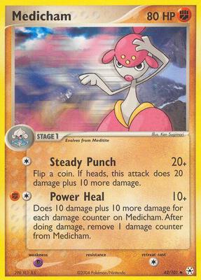 Medicham - 42/101 card from EX Hidden Legends