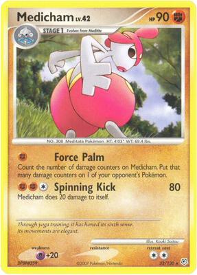 Medicham card from Diamond and Pearl