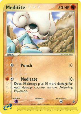 Meditite card from EX Dragon