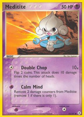 Meditite - 65/101 card from EX Hidden Legends