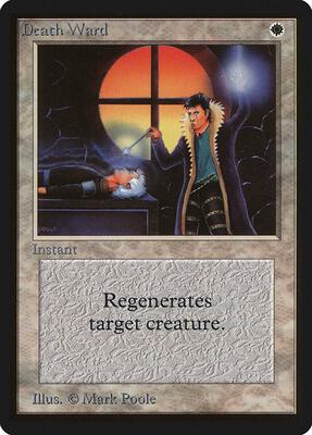 Death Ward card from Beta Edition