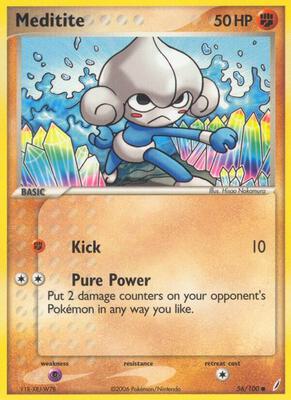 Meditite card from EX Crystal Guardians