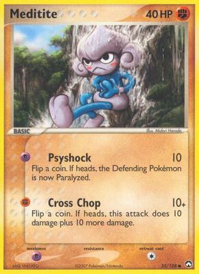 Meditite card from EX Power Keepers