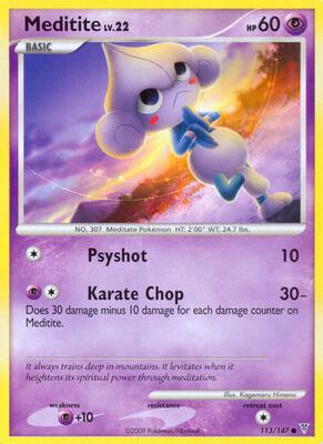 Meditite card from Supreme Victors