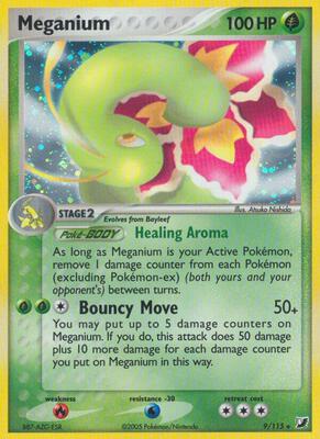 Meganium card from EX Unseen Forces