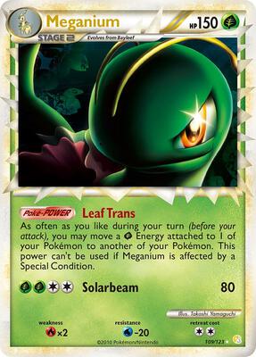 Meganium (Prime) card from HeartGold SoulSilver