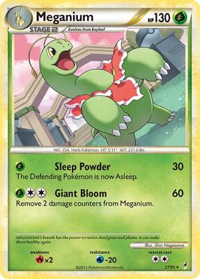 Meganium card from Call of Legends