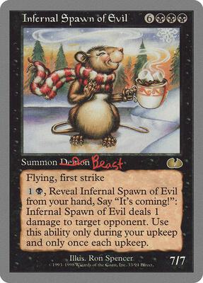 Infernal Spawn of Evil card from Unglued
