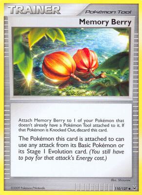 Memory Berry card from Platinum