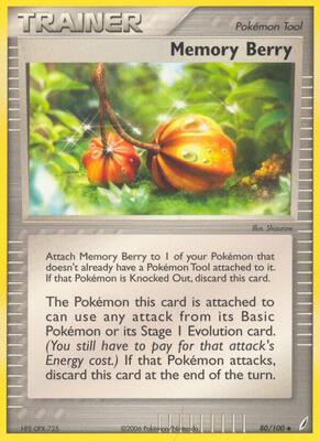 Memory Berry card from EX Crystal Guardians