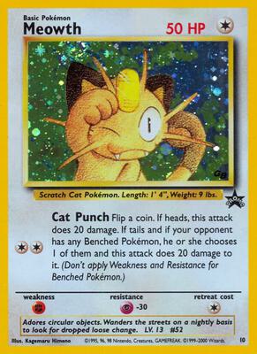 Meowth card from WoTC Promo