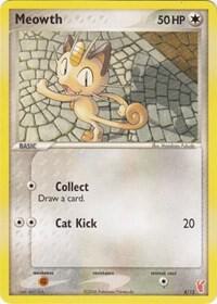 Meowth card from EX Trainer Kit 2: Plusle & Minun