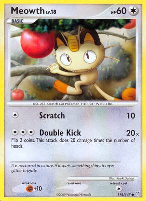 Meowth card from Supreme Victors