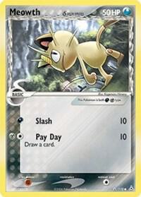 Meowth (Delta Species) card from EX Holon Phantoms