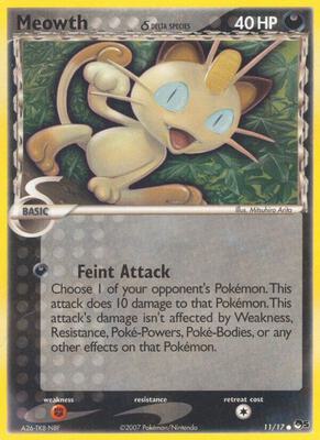 Meowth (Delta Species) card from POP Series 5
