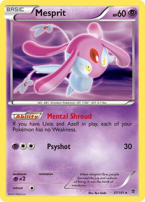 Mesprit card from Plasma Blast
