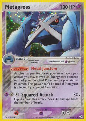 Metagross card from EX Hidden Legends
