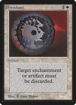 Disenchant card from Beta Edition