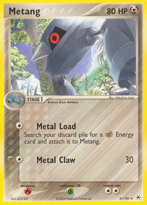 Metang - 21/101 card from EX Hidden Legends