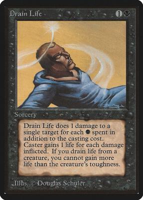 Drain Life card from Beta Edition