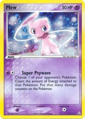 Mew card from EX Holon Phantoms