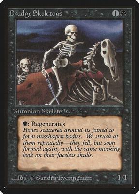 Drudge Skeletons card from Beta Edition