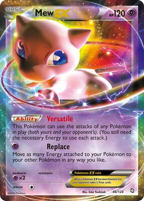 Mew EX card from Dragons Exalted