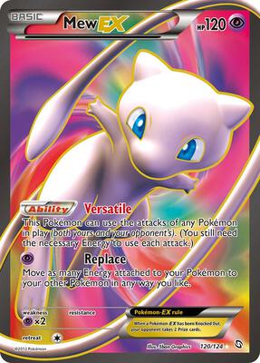 Mew EX (120 Full Art) card from Dragons Exalted
