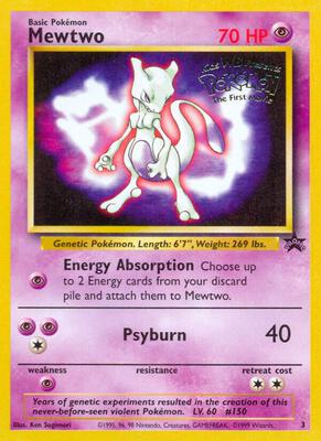 Mewtwo (Movie Promo) card from WoTC Promo